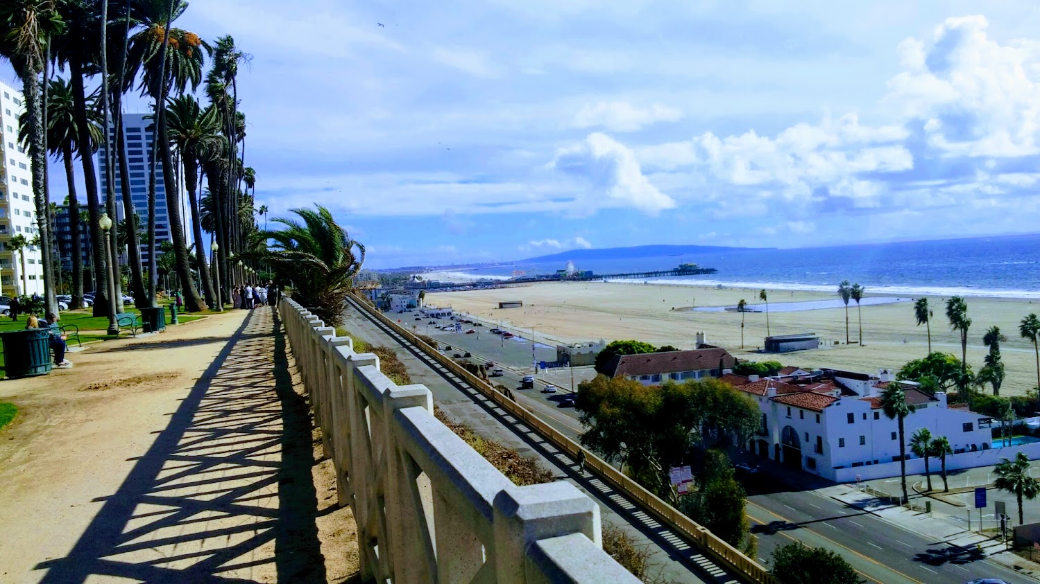 Santa Monica Beach and Pacific Park Pier